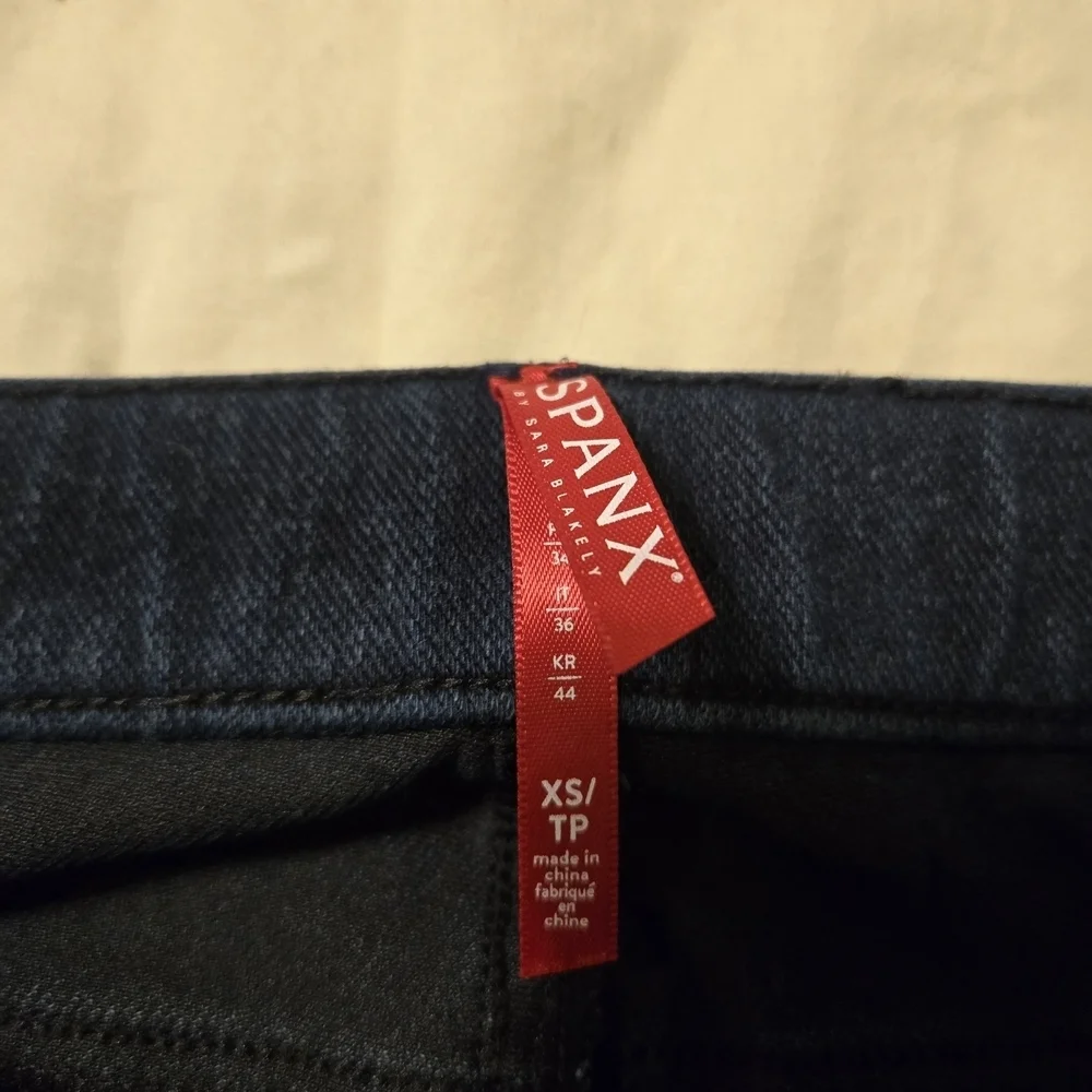 Spanx Jean-ish Ankle Leggings Dark Blue XS